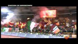 Derby ROMA  LAZIO 10  16112008 FANTASTICO  Gol e festeggiamenti da bordocampo [upl. by Clabo]