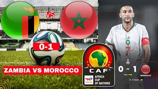 Zambia vs Morocco 01 Live Africa Cup Nations AFCON Football Match Score Highlights Direct المغرب [upl. by Xirtaeb504]