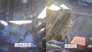 How to tell the difference between Unheated and Heated Sapphire by checking Rutile Silk Inclusions [upl. by Atthia]