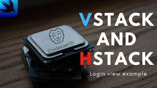 SwiftUI tutorial VStack and HStack login view example [upl. by Gothard495]