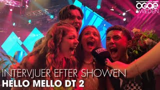 Intervjuer Efter Showen  Deltävling 2  Hello Mello 2024 [upl. by Karee]