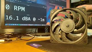 Noctua NFA12x25 PWM chromaxblackswap  Fan Noise [upl. by Gnouh]