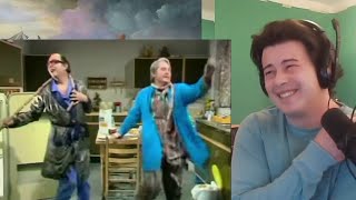 American Reacts Morecambe and Wise Classic Comedy  Kitchen Skit [upl. by Ayalat]