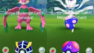 Shiny Tornadus amp Mega Medicham raids started in pokemongo [upl. by Daigle620]