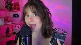 ASMR  Qual mic tem o melhor sons de boca blue yeti ou tascam [upl. by Hayyim327]