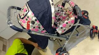 Assembling of baby strollerbaby pram7575 baby stroller 6666baby pramI NET [upl. by Braynard665]