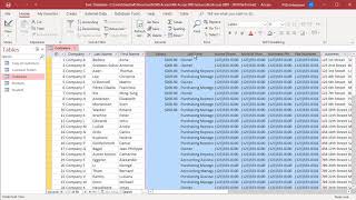 How to Hide or Unhide Columns in Datasheet View in MS Access  Office 365 [upl. by Mayberry]