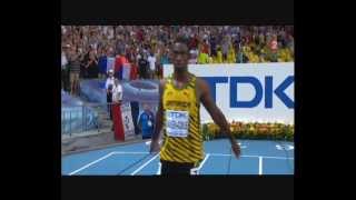 Finale 100m Christophe Lemaitre Moscou 2013 [upl. by Millie]