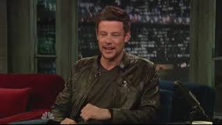 Cory Monteith interview on Jimmy Fallon [upl. by Atinit]