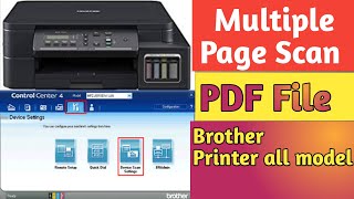 Brother Printer Multiscan in PDFhow to scan multipage in pdf iprintampScanPdf me Scan kaise karte ha [upl. by Akimak]