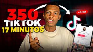 Como criar 350 tiktok com 1 click e monetizar canal dark no tik tok [upl. by Gainor]