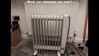 Would it be cheaper to run one electric oil heater or one central heating radiator [upl. by Aleahcim]