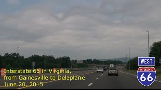 Interstate 66 in Virginia  from Gainesville to Delaplane [upl. by Solohcin996]