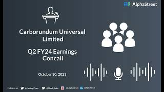 Carborundum Universal Limited Q2 FY24 Earnings Concall [upl. by Aiuqcaj]