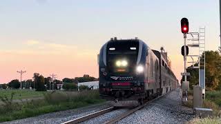 82 MPH Amtrak Illini Service Flies Through Thomasboro IL [upl. by Norrat465]