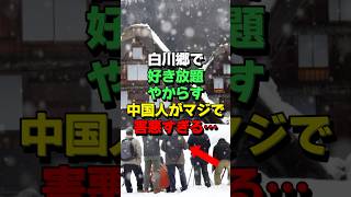 ㊗10万再生！世界遺産の白川郷を訪れる中国人に地元民が悩まされる理由がヤバすぎる… [upl. by Bullen869]