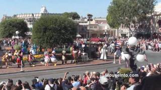 HD Flash Mob and Happy Birthday Moment for Disneylands 55th Anniveresary [upl. by Hilton]