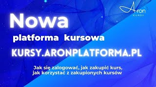 Nowa platforma kursowa kursyaronplatformapl  jak się zalogować kupić kurs korzystać z kursów [upl. by Lothario]