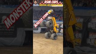 Monster Stund😱 monstertruck monsterjam monsterjamfreestyle backflip monstercar car viral fyp [upl. by Shetrit421]