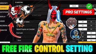 FREE FIRE CONTROL SETTING  FREE FIRE MAX SETTING  FF CONTROL SETTINGS  FREE FIRE PRO SETTINGS [upl. by Oiramrej730]