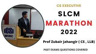 SLCM MARATHON  Securities Law amp Capital Market  CS Executive  English  Prof Zubair Jahangir [upl. by Bej]