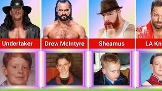 WWE Wrestlers Then and Now Incredible Transformations from Childhood to Superstars [upl. by Tama]