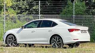 Skoda NEW Octavia 2022 Sport Business in 4K Candy White 18 inch Vega Aero walk aroundamp detail inside [upl. by Nayar]