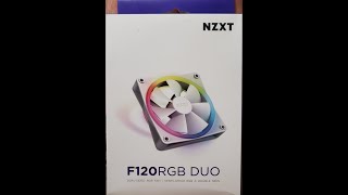 NZXT F120RGB Duo PWMNZXT RGB Fan Review Pt 1 [upl. by Yrrem]