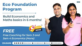 Build Economics and Maths basics in 6 months Free Coaching for Sem 3 and Sem 4 Economics Hons [upl. by Blandina]