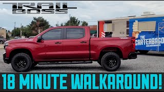 2021 Silverado 1500 LT Trail Boss  Detailed Walkaround [upl. by Ahsotal612]