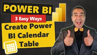 3 Easy Ways to Create Your Power BI Calendar Table 🗓️  Date Table [upl. by Tedric420]