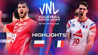 🇵🇱 POL vs 🇫🇷 FRA  Semi Finals  Highlights  Mens VNL 2024 [upl. by Angle101]