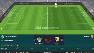 ASSE  RC Lens live broadcast 🔴 with detailed visual and text effects 2024 [upl. by Alilak]