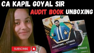 CA KAPIL GOYAL Sir AUDIT and ETHICS BOOK UNBOXING 📚🔥🔥 For MAY NOV 2024 🤞 CAKapilGoyal 🌸📚 [upl. by Charlene]