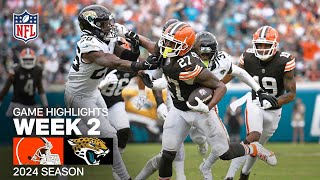 Cleveland Browns vs Jacksonville Jaguars  2024 Week 2 Game Highlights [upl. by Apoor]