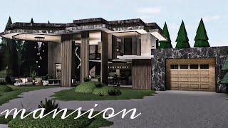 Bloxburg Mansion Modern House  Speedbuild  Roblox [upl. by Clover141]