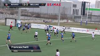 Highlights  Rugby Rovato vs Rugby Belluno  Serie B 202324 [upl. by Ayokahs]