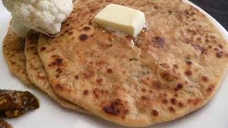 Gobi Paratha  Cauliflower Stuffed Indian Flatbread Recipe  Show Me The Curry [upl. by Beberg]