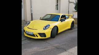 shorts Je Poursuis une Porsche 911 991 GT3 en Vélo [upl. by Olrak]