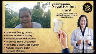 NEGATIVE ION CARD HEALTH TESTIMONY [upl. by Pryor]