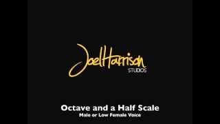 Free Online Singing Lessons  FREE SCALES Octave and a Half Scale MaleLow Female [upl. by Llekcir]