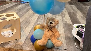 HOW TO MAKE A BALLOON STAND FOR CENTERPIECES [upl. by Assinna235]