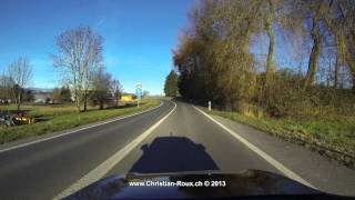 Switzerland 252 Camera on board Matran to Cudrefin GoPro Hero3 UHD4K [upl. by Fedak18]