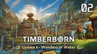 Timberborn 02  Construction de BARRAGES partout  Deuxième district si tôt  EXPANSION [upl. by Phyllida]