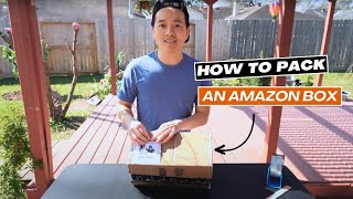 Working at Amazon Warehouse How to be a Better Packer  Packing an Amazon Box [upl. by Otilopih]