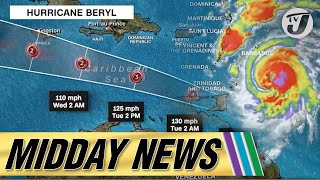 Major Hurricane Beryl Watch for Jamaica  GOJ Not Short on Resources for Hurricane Response [upl. by Wolfort]