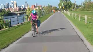 Montrealun tour sur la piste cyclable Video 1 [upl. by Atilahs302]