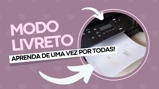 Impressão no modo livretoconfiguração de cores para miolo [upl. by Kegan286]