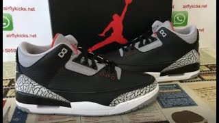 Jordan 3 Black Cement Review [upl. by Siuoleoj113]