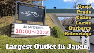 Gotemba Premium Outlets Japan Walking Tour Luxury Shopping Gucci Prada Loewe Celine [upl. by Shute]